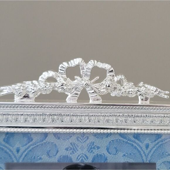 Vintage Photo Frame Silver Tone With Stand #1051 - Picture 9 of 14